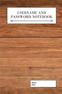 Username And Password Notebook