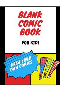 blank comic book draw your own comics for kids