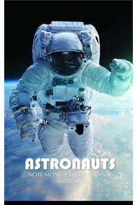 Astronauts Note Monthly 2020 Planner 12 Month Calendar