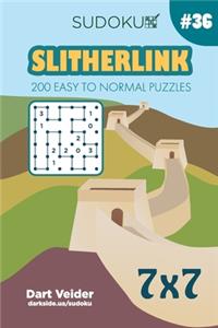 Sudoku Slitherlink - 200 Easy to Normal Puzzles 7x7 (Volume 36)