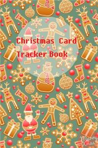 Christmas card tracker book