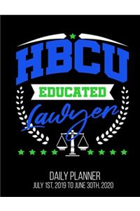 HBCU Educated Lawyer Daily Planner July 1st, 2019 To June 30th, 2020