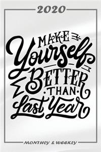 Set My 2020 Goals - Weekly and Monthly Planner