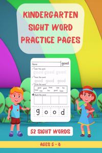52 Kindergarten Sight Words Practice Pages
