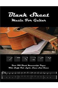 Blank Sheet Music for Guitar