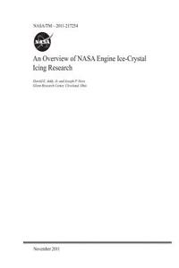 An Overview of NASA Engine Ice-Crystal Icing Research
