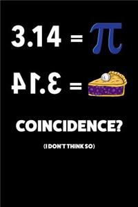 3.14 = Pi Coincidence? (I Don't Think So)