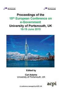 Proceedings of the 15th European Conference on eGovernment
