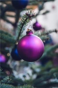 Purple Christmas Ball Ornament