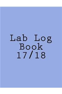 Lab Log Book 17/18