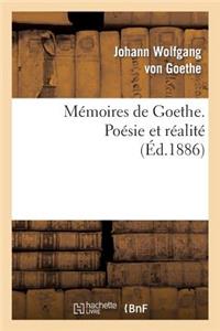 Mémoires de Goethe. Poésie et réalité
