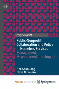 Public-Nonprofit Collaboration and Policy in Homeless Services