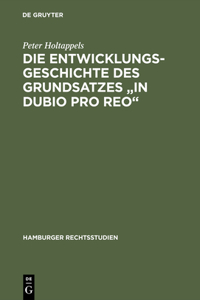 Entwicklungsgeschichte des Grundsatzes 