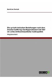 syrisch-irakischen Beziehungen nach dem Zweiten Golfkrieg