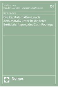 Die Kapitalerhaltung Nach Dem Momig Unter Besonderer Berucksichtigung Des Cash Poolings