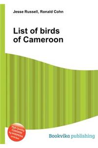 List of Birds of Cameroon