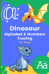 Dinosaur Alphabet & Numbers Tracing for Boys