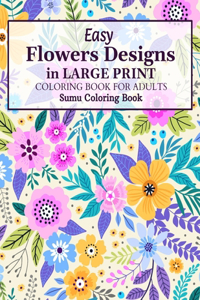 Easy Flowers Designs in Large Print