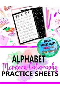 Modern Calligraphy Alphabet Practice Sheets