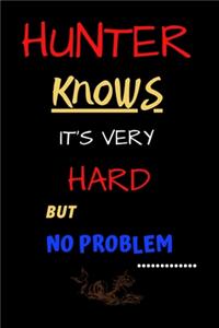 Hunter knows its very hard but no problem