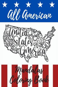 All American United State of America Mandalas Coloring Book