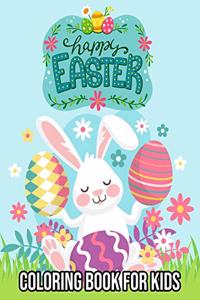 Happy Easter Coloring Book For Kids