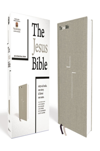 Jesus Bible, NIV Edition, Cloth Over Board, Gray Linen, Comfort Print