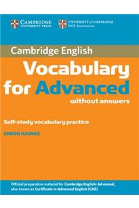 Cambridge Vocabulary for Advanced without Answers