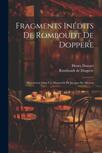 Fragments Inédits De Romboudt De Doppere