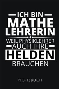 Ich Bin Mathelehrerin Notizbuch