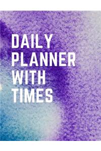 Daily Planner with Times