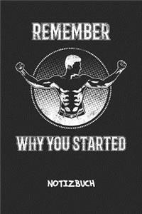 Remember Why You Started NOTIZBUCH
