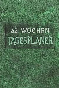 Tagesplaner 52 Wochen: A5 - 106 Seiten - Ohne Datum I Wochenplaner I Tagesplaner I Kalender I Wochenkalender I Terminplaner I Jahresplaner I Dauerkalender mit Doppelseiten