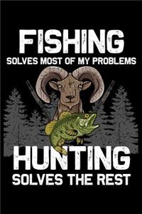 Fishing solves most of my problems hunting solves the rest