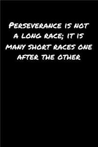 Perseverance Is Not A Long Race It Is Many Short Races One After The Other