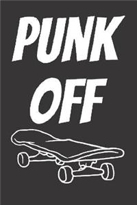 Skater Notebook Sk8 Skateboard lined Diary 6x9 Journal Longboard Punk School Funny