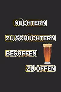 Nüchtern zu schüchtern besoffen zu offen