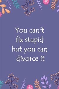 Encouraging Notebook with Quote - Divorce Gifts for Women, Break Up Gifts for Women