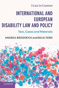 International and European Disability Law and Policy