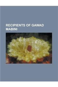 Recipients of Gawad Mabini