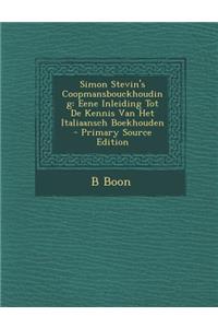 Simon Stevin's Coopmansbouckhouding