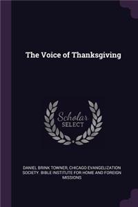 The Voice of Thanksgiving