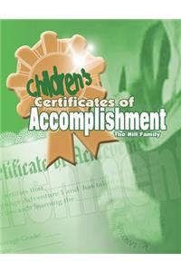 Children's Certificates of Accomplishment