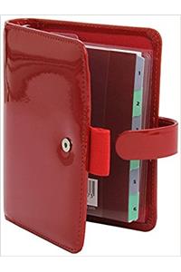 FILOFAX POCKET PATENT RED ORGANISER