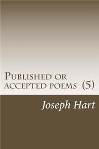 Published or accepted poems (5)
