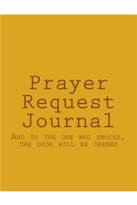 Prayer Request Journal