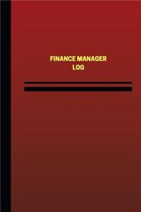 Finance Manager Log (Logbook, Journal - 124 pages, 6 x 9 inches): Finance Manager Logbook (Red Cover, Medium)