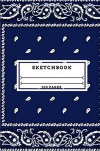 Sketchbook - Blue Bandana Art Sketch Book