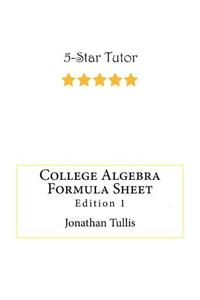 College Algebra Formula Sheet