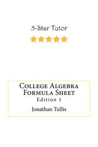 College Algebra Formula Sheet